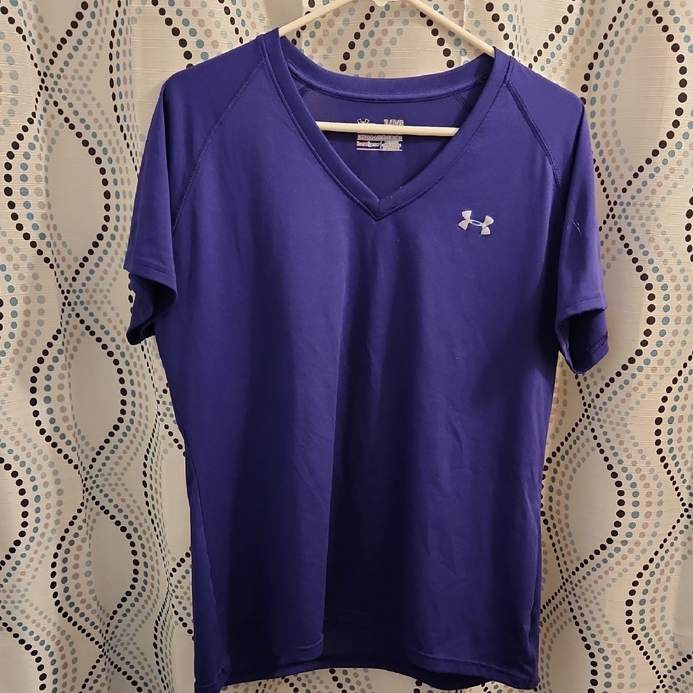 Under Armour Men's Blue V-Neck Tee
